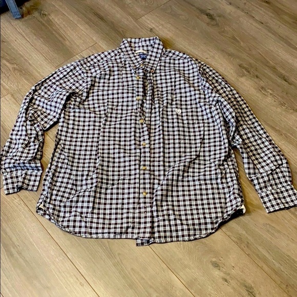 Chaps Other - Chaps Men’s Long-sleeve Plaid Collared Shirt Formal Career Office Flannel